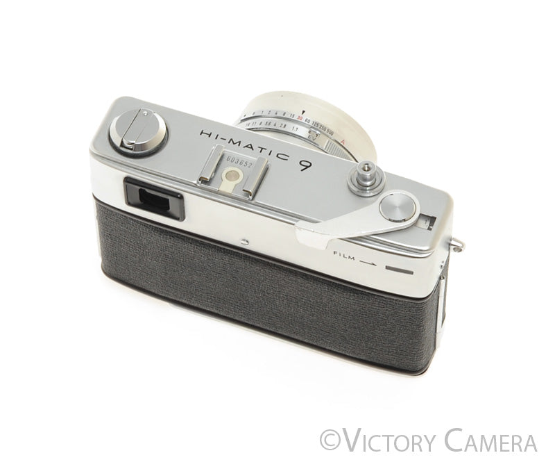 Minolta Hi-Matic 9 Chrome 35mm Rangefinder Camera w/ 45mm f1.7 Lens [EXC] - Victory Camera