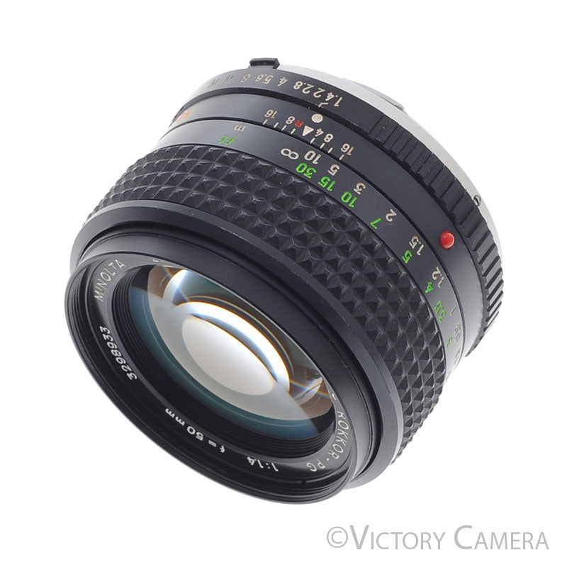 Minolta MC Rokkor-PG 50mm f1.4 Prime Lens [EXC+] - Victory Camera