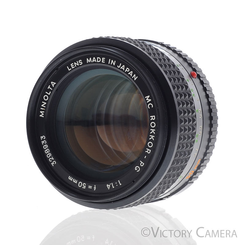 Minolta MC Rokkor-PG 50mm f1.4 Prime Lens [EXC+] - Victory Camera