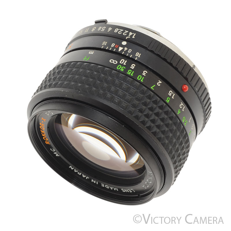 Minolta MC Rokkor-PG 50mm f1.4 Prime Lens [EXC+] - Victory Camera