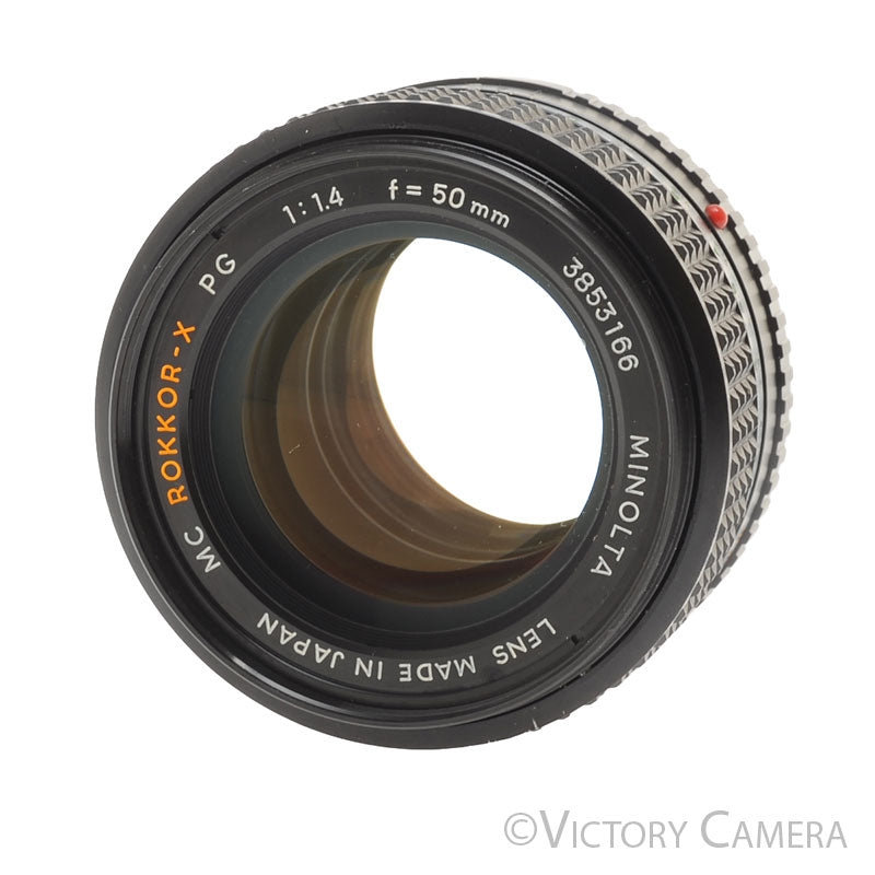Minolta MC Rokkor-PG 50mm f1.4 Prime Lens [EXC+] - Victory Camera