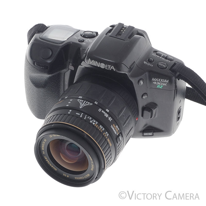 Minolta Maxxum 430si RZ 35mm Film Camera w/ 28-90mm AF Zoom Lens [EXC] - Victory Camera