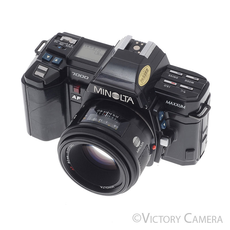 Minolta Maxxum 7000 35mm Film Camera with 50mm f1.7 Prime Lens  [EXC] - Victory Camera