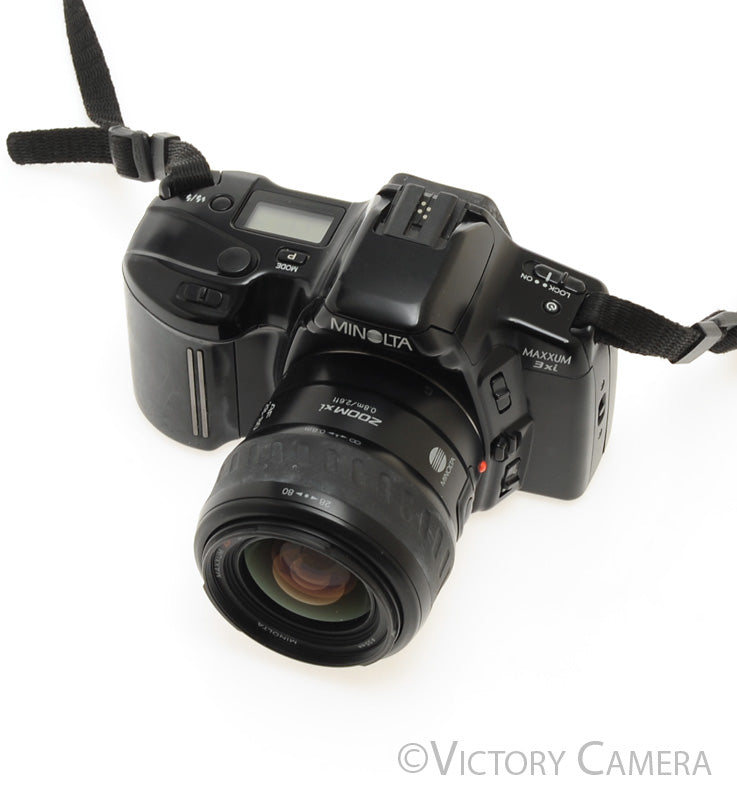 Minolta Maxxum 3xi 35mm Black AF Film Camera w/28-80mm Zoom Lens [EXC] - Victory Camera