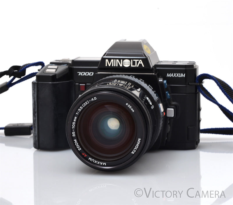 Minolta Maxxum 7000 35mm Autofocus Film Camera with 35-105mm Zoom Lens [EXC]