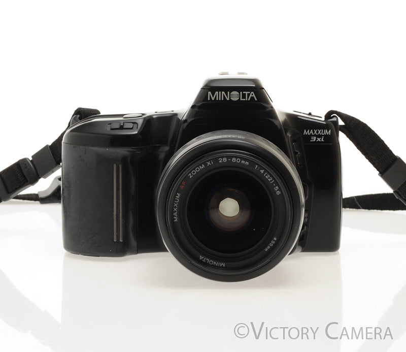 Minolta Maxxum 3xi 35mm Black AF Film Camera w/28-80mm Zoom Lens [EXC]