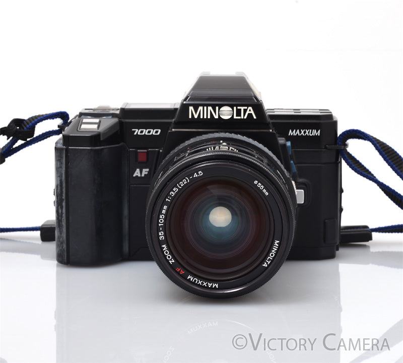 Minolta Maxxum 7000 35mm Autofocus Film Camera with 35-105mm Zoom Lens [EXC]