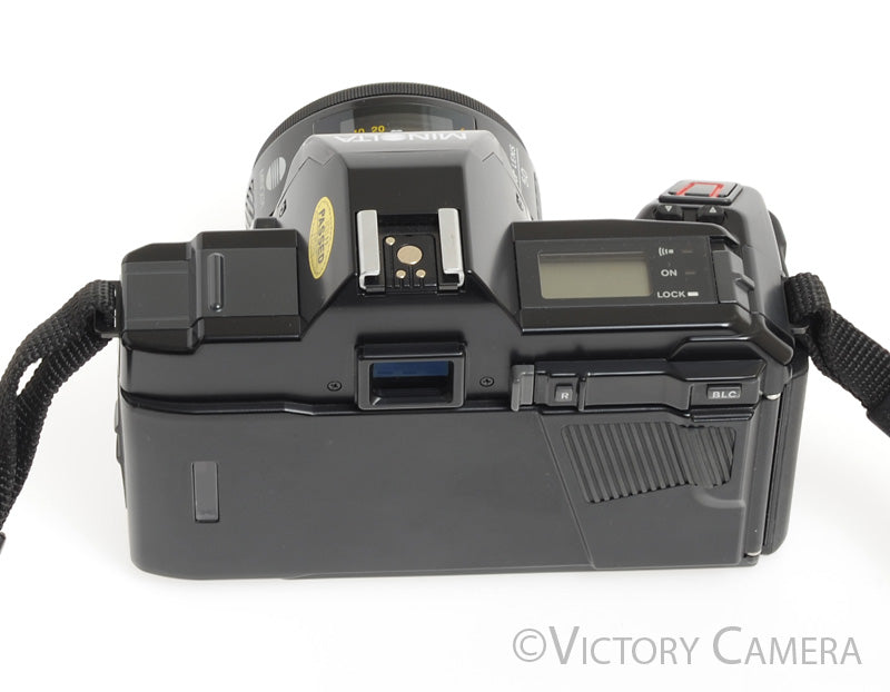 Minolta Maxxum 5000 Black 35mm SLR w/ 50mm f1.7 Lens &amp; Leather Case [EXC+] - Victory Camera