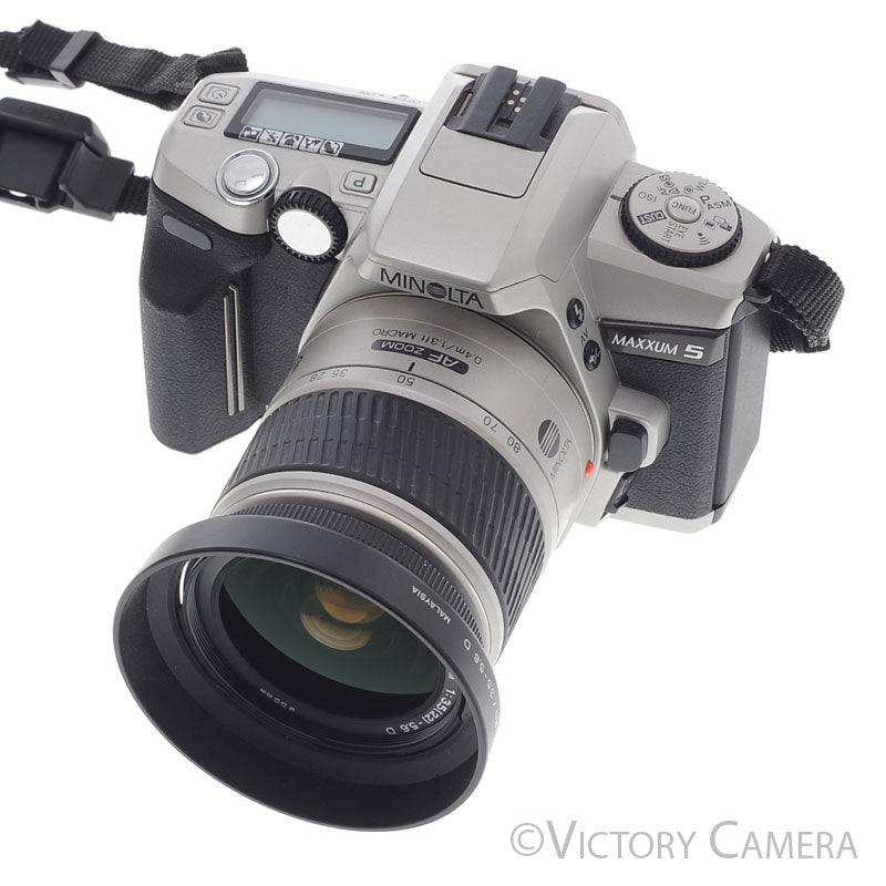 Minolta Maxxum 5 35mm Film SLR w/ 28-80mm Autofocus Zoom Lens [EXC+] - Victory Camera