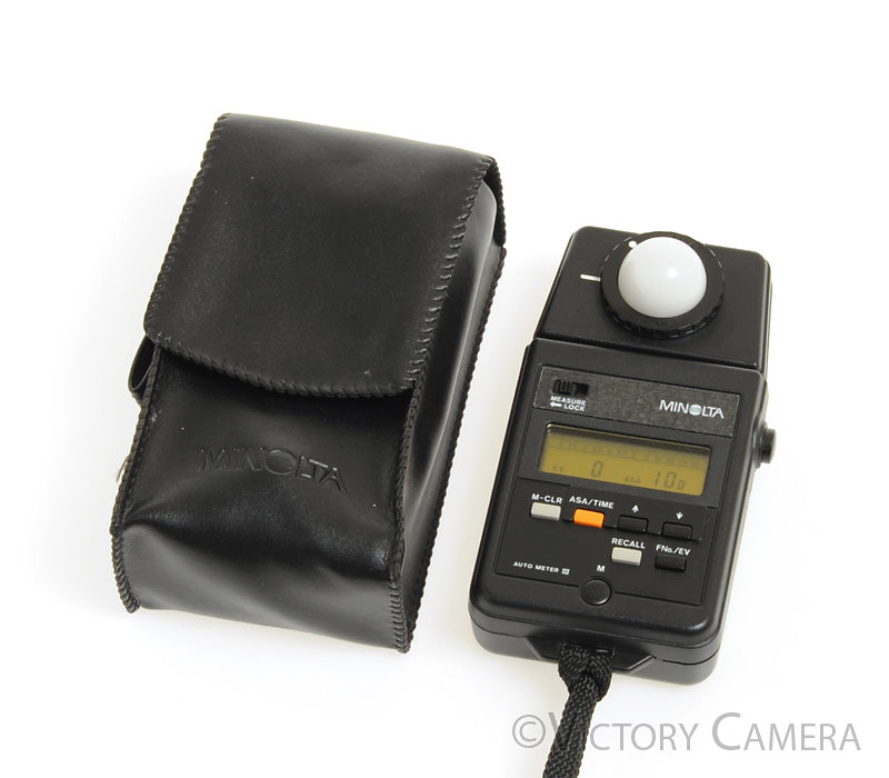 Minolta Autometer IIIF Digital Flash Light Meter -Accurate- [EXC] - Victory Camera