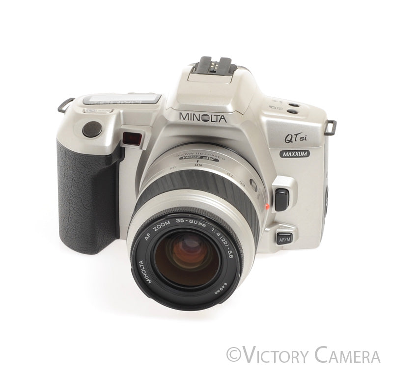 Minolta Maxxum QTsi 35mm AF Film Camera w/ 35-80mm Zoom Lens -Clean- - Victory Camera