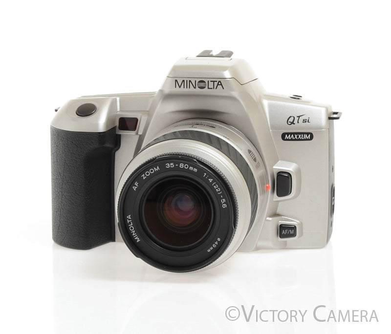 Minolta Maxxum QTsi 35mm AF Film Camera w/ 35-80mm Zoom Lens -Clean- - Victory Camera
