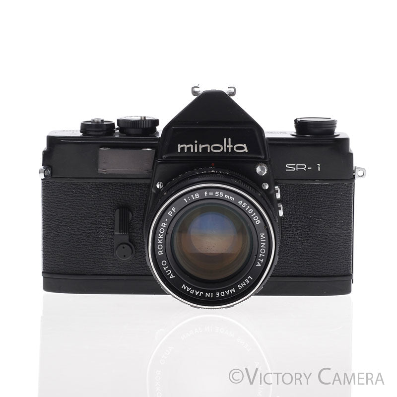 Minolta SR1 SR-1 Black 35mm Camera w/ 55mm f1.8 Lens [EXC] - Victory Camera