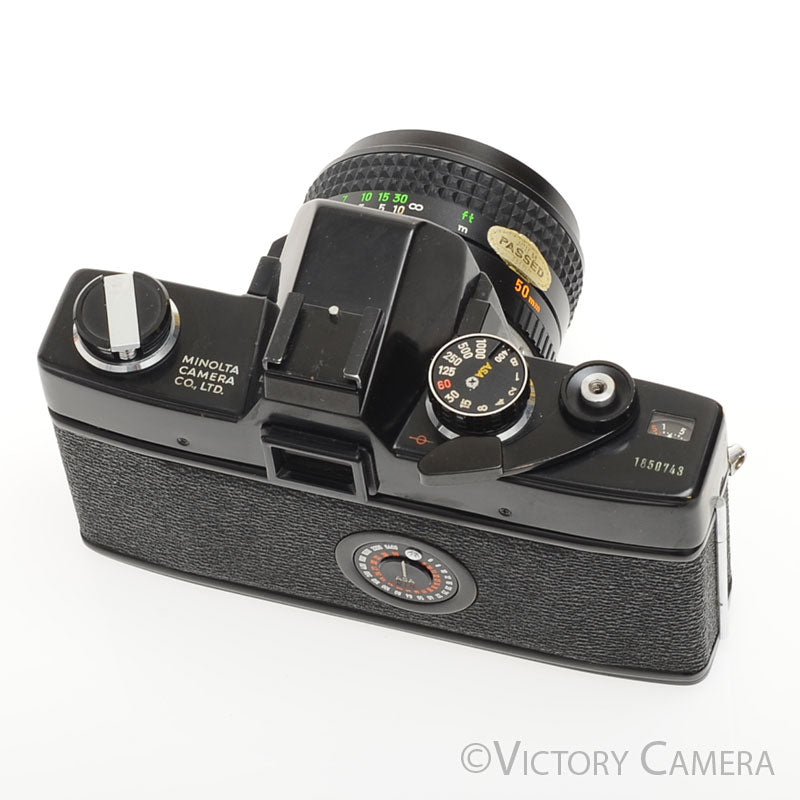 Minolta SRT101 SRT 101 Black 35mm Camera with 50mm F1.7 Lens [EXC] image 3