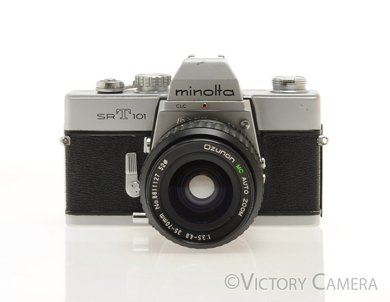 Minolta SRT 101 Chrome 35mm Camera w/ 35-70mm Lens -New