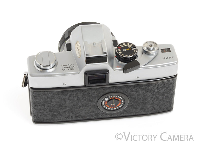 Minolta SRT101 SRT 101 Chrome 35mm Camera w/ 55mm F1.7 Lens -New Seals-