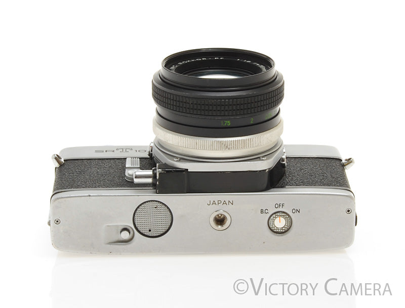 Minolta SRT 101 Chrome 35mm Camera w/ 55mm f1.9 Lens -New Seals- [EXC]