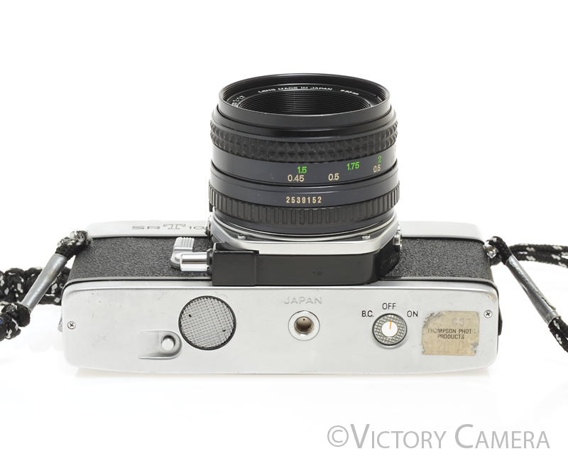Minolta SRT101 SRT 101 Chrome 35mm Camera with 50mm F1.7 Lens -New Sea [EXC] - Victory Camera