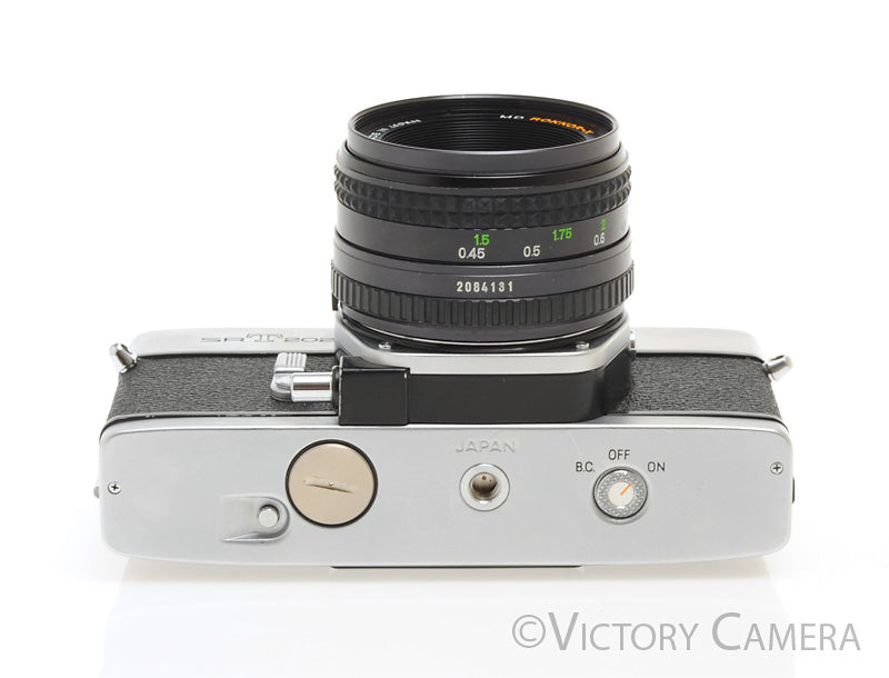 Minolta SRT 202 Chrome 35mm Camera w/ 50mm f1.7 Lens -New Seals-  [EXC+] - Victory Camera