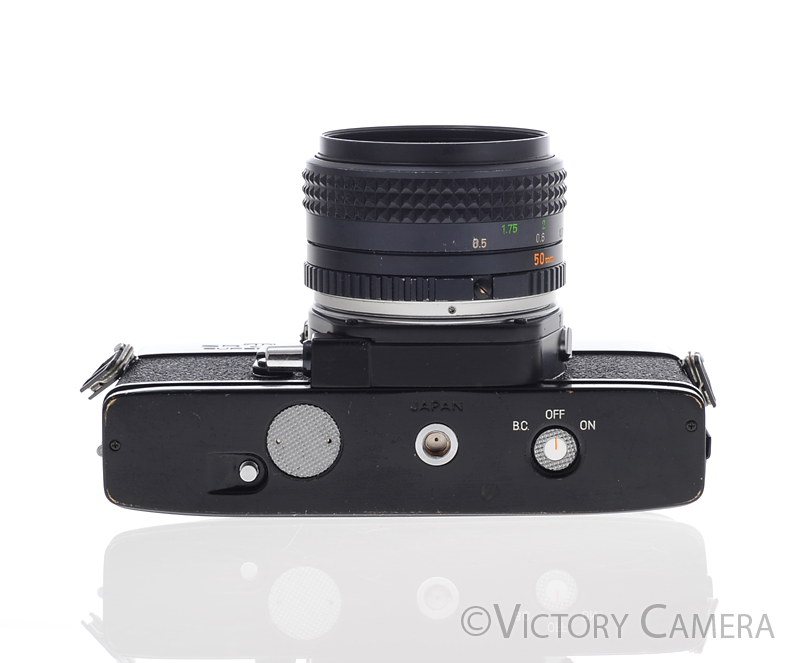 Minolta SRT Super Black 35mm Camera w/ 50mm F1.7 Lens [EXC] - Victory Camera