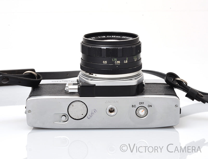 Minolta SRT101 Chrome 35mm Camera w/ 55mm f1.8 Lens (Stop Down Meter) [EXC]