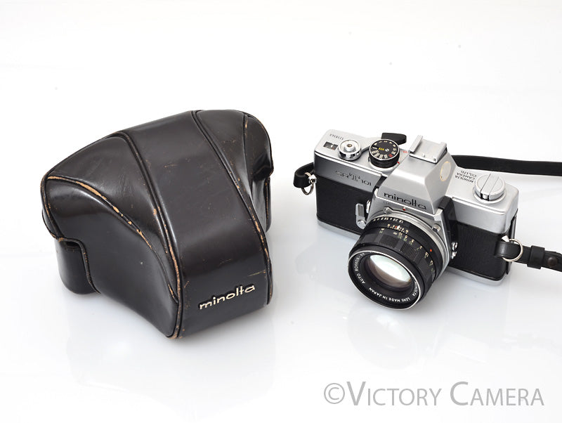 Minolta SRT101 Chrome 35mm Camera w/ 55mm f1.8 Lens (Stop Down Meter) [EXC]