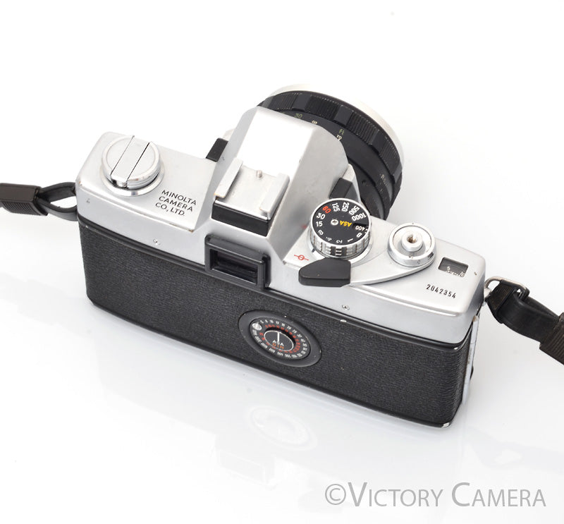 Minolta SRT101 SRT 101 Chrome 35mm Camera w/ 55mm f1.8 Lens [EXC-]