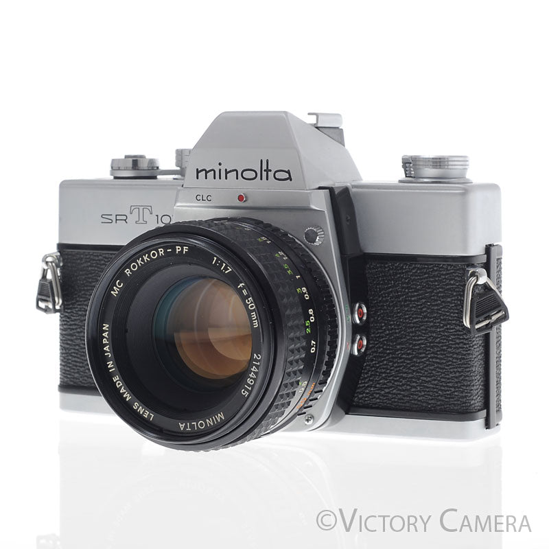 Minolta SRT101 SRT 101 Chrome 35mm Camera with 50mm f1.7 Lens [EXC+] image 3