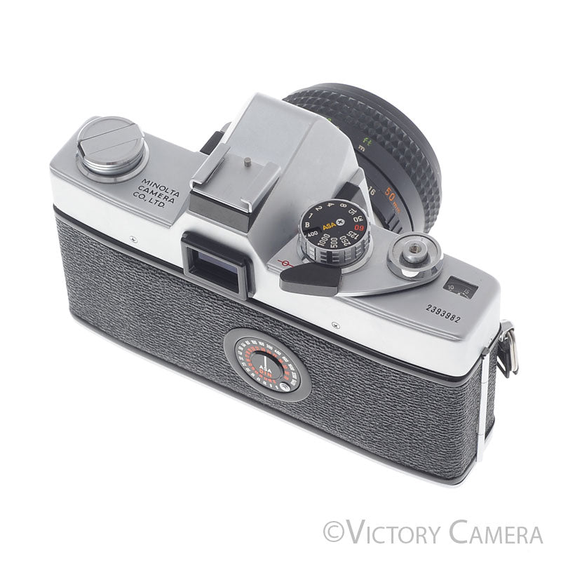 Minolta SRT101 SRT 101 Chrome 35mm Camera with 50mm f1.7 Lens [EXC+] image 4