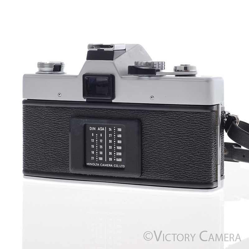 Minolta SRT 201 SRT201 Chrome 35mm Camera w/ 50mm f1.7 Lens [EXC+]