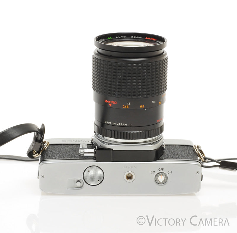 Minolta SRT101 SRT 101 Chrome 35mm Camera w/ 28-75mm Lens -New Seals- [EXC+] - Victory Camera