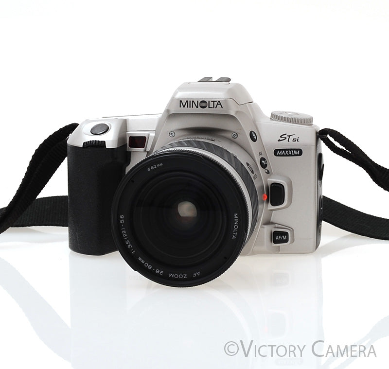 Minolta Maxxum ST Si 35mm Film SLR w/ 28-80mm f3.5-5.6 AF Lens [EXC]