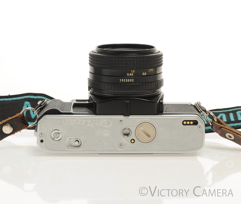 Minolta X-370 Chrome 35mm Manual Focus Camera w/ 50mm f2 Lens [EXC+] - Victory Camera
