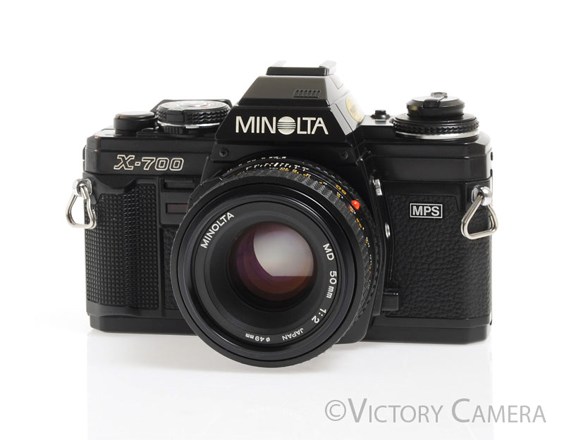Minolta X-700 Black SLR Film Camera w/ 50mm f1.7 Prime Lens -New Seals-