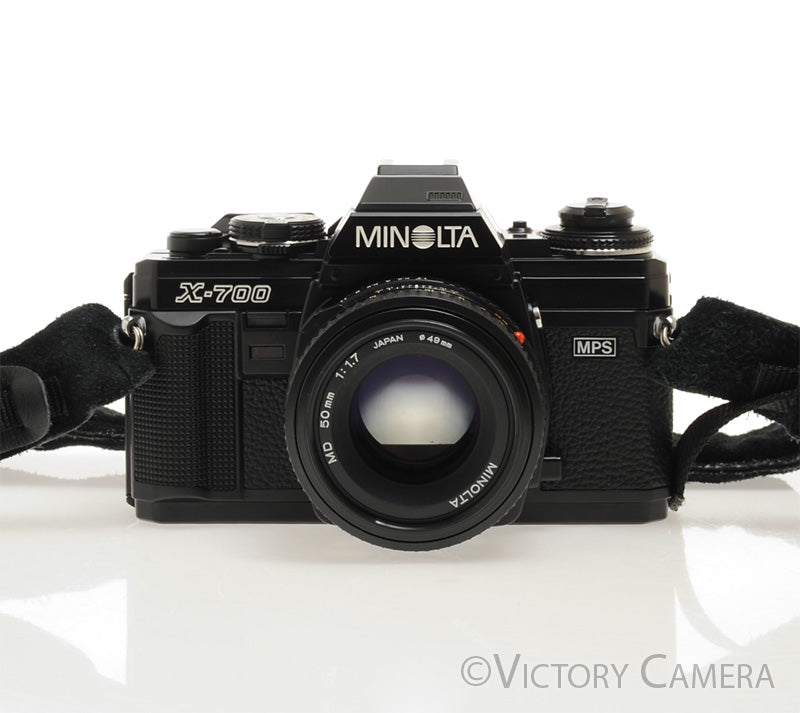 Minolta X-700 X700 Black 35mm SLR Film Camera w/ 50mm f1.7 Lens  [EXC] - Victory Camera