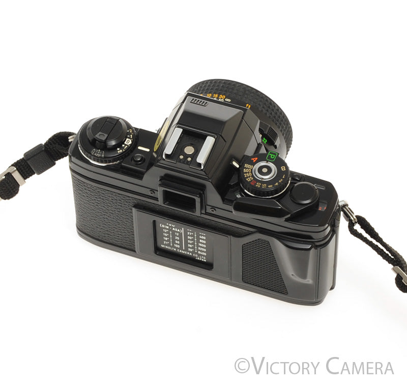 Minolta X-700 X700 Black 35mm SLR Film Camera w/ 50mm f1.7 Lens  [EXC] - Victory Camera