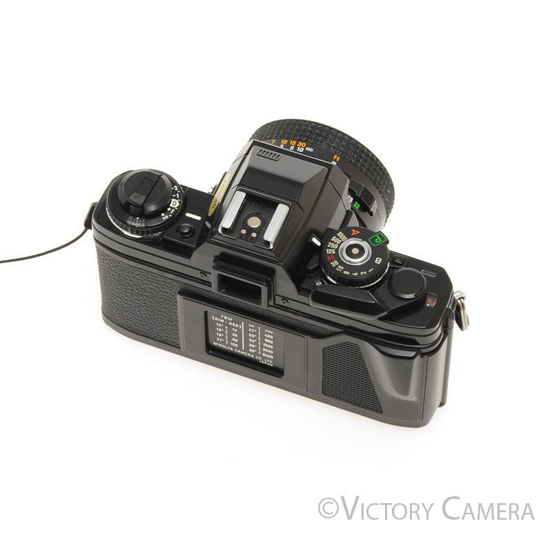 Minolta X-700 X700 Black 35mm SLR Film Camera w/ 50mm f1.7 Lens  [EXC] - Victory Camera