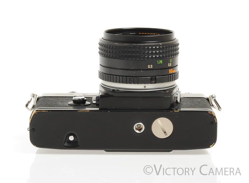 Minolta XE-7 XE7 Black 35mm Camera w/ Rokkor-X 50mm f1.7 Lens [EXC]