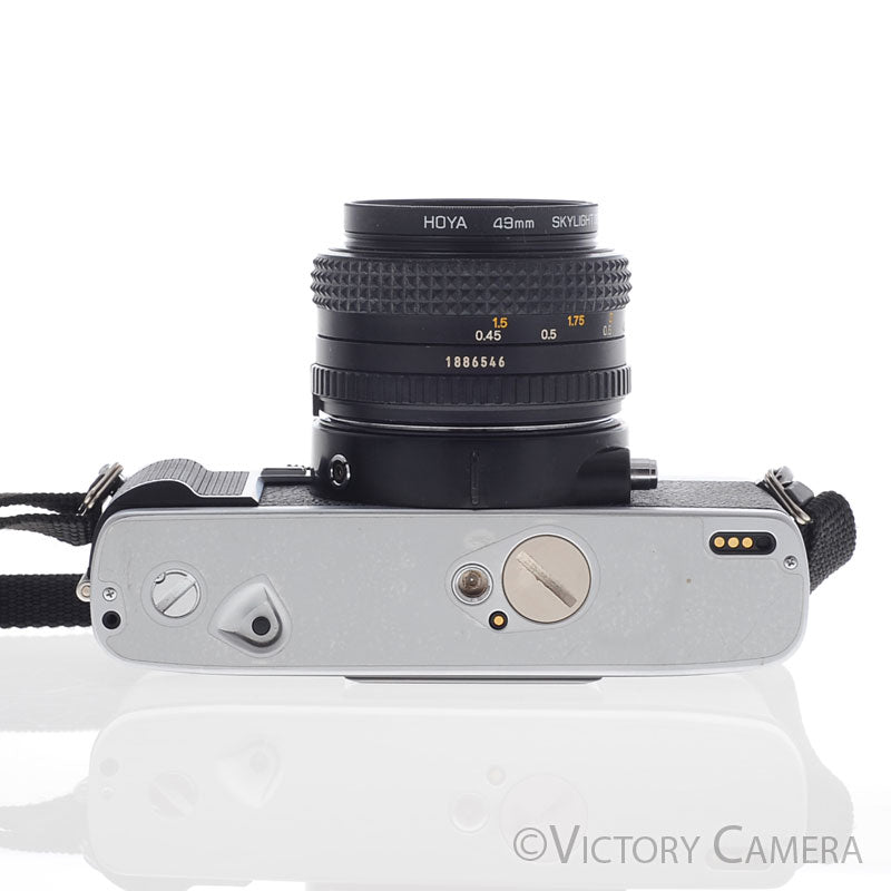 Minolta XG-M Chrome SLR Film Camera w/ 50mm f2 Prime Lens [EXC+]