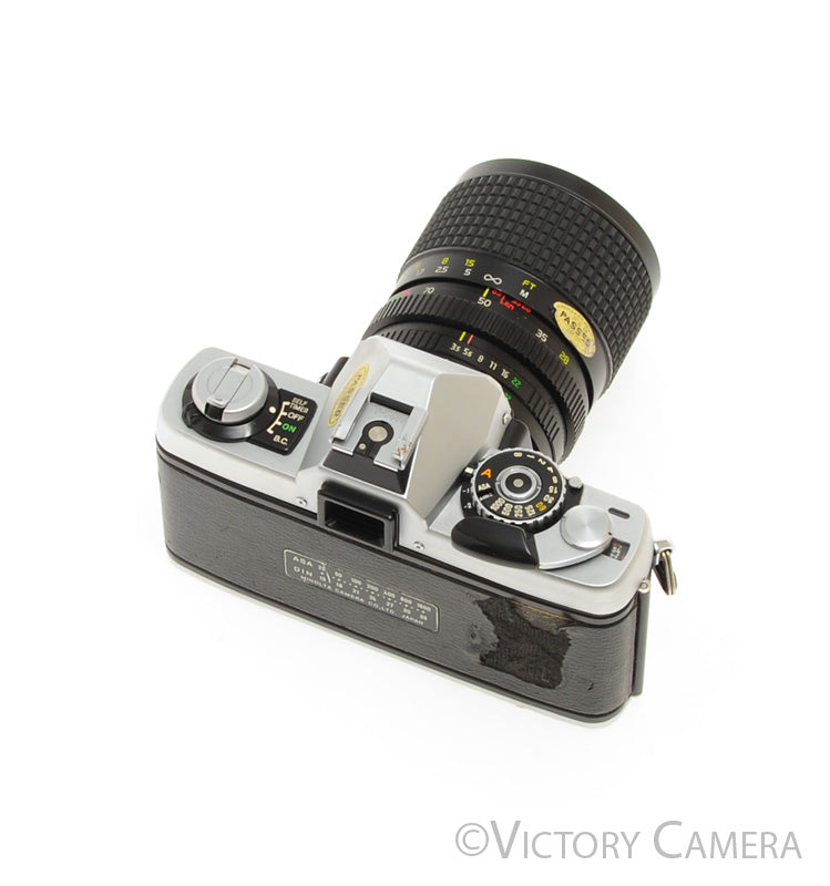 Minolta XG1 Chrome 35mm Camera w/ MD 28-85mm f3.5-4.5 Lens [EXC-] - Victory Camera