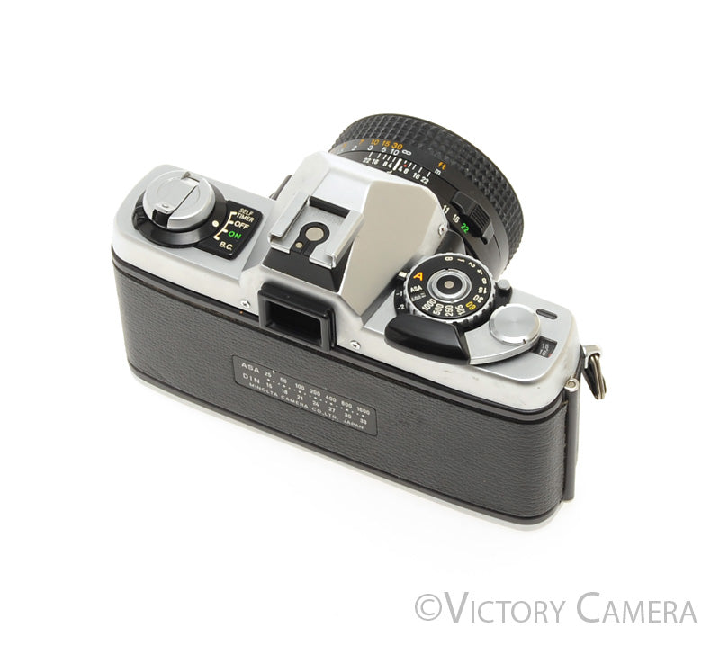 Minolta XG1 Chrome 35mm Camera w/ MD 50mm f1.7 Lens [EXC+] - Victory Camera
