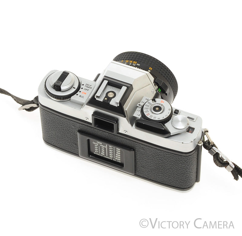 Minolta XG1 Chrome 35mm Camera w/ MD 50mm f1.7 Lens [EXC] - Victory Camera