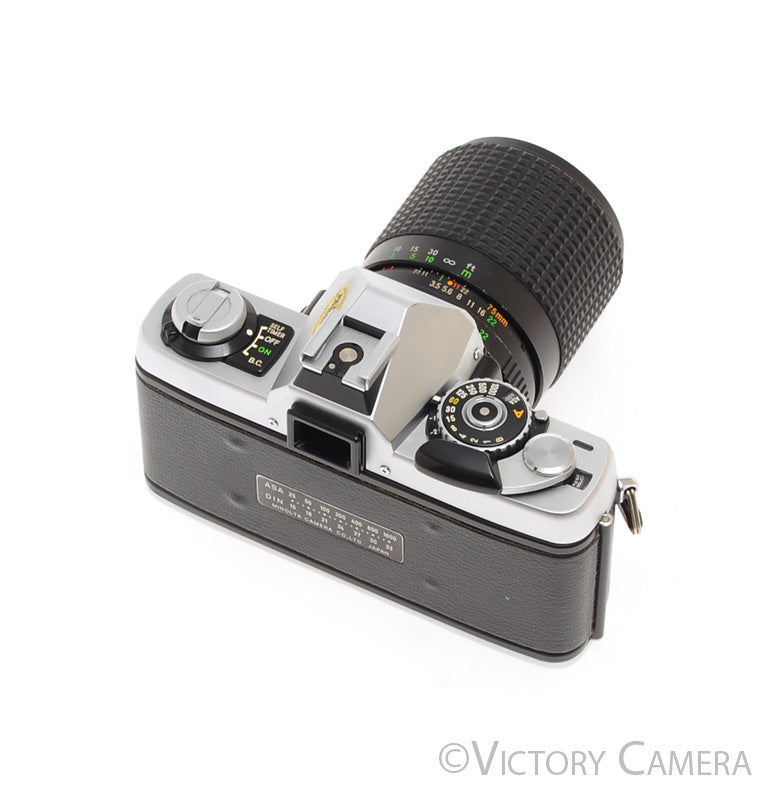 Minolta XG1 Chrome 35mm Camera w/ MD 35-75mm f3.5-4.8 Lens [EXC] - Victory Camera