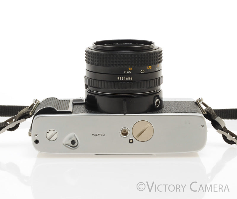 Minolta XG1 Chrome 35mm Camera w/ MD 50mm f1.7 Lens [EXC] - Victory Camera