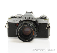 Minolta XG-7 Chrome 35mm Camera w/ Rokkor-X 50mm f1.7 Lens