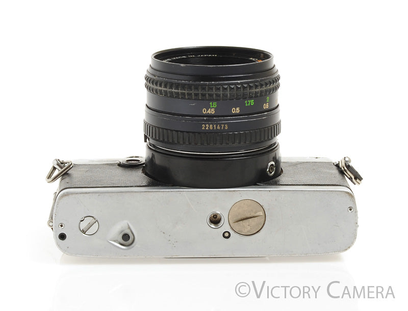 Minolta XG-7 Chrome 35mm Camera w/ Rokkor-X 50mm f1.7 Lens -New Seals-