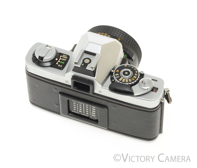 Minolta XG9 Chrome 35mm Camera w/ 50mm f2 Lens -New Seals- [EXC-] - Victory Camera