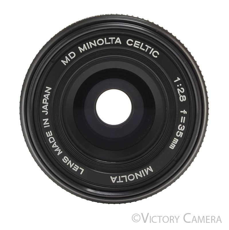 Minolta MD Celtic 35mm f2.8 Wide Angle Prime Lens [EXC+] - Victory Camera