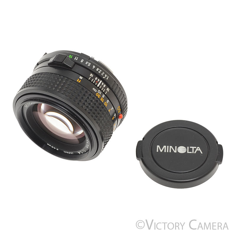 Minolta MD 50mm f1.4 Manual Focus Prime Lens [EXC+] - Victory Camera