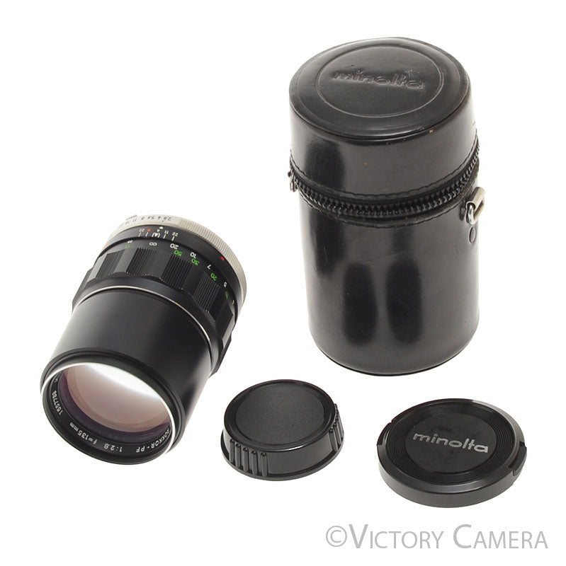 Minolta MC Tele Rokkor-X PF 135mm f2.8 Prime Lens [EXC+] - Victory Camera